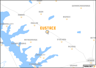 map of Eustace