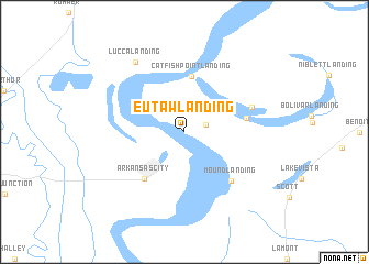 map of Eutaw Landing