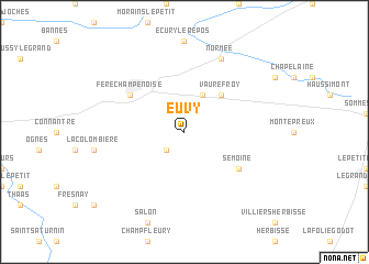 map of Euvy