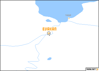 map of Evakan