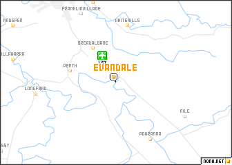map of Evandale