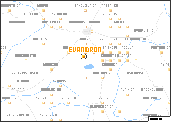 map of Évandron