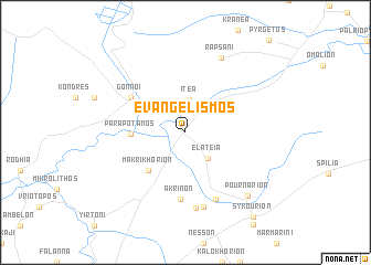 map of Evangelismós