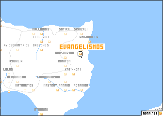 map of Evangelismós