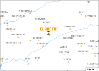 map of Evanston