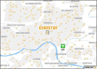 map of Evanston