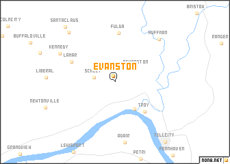 map of Evanston