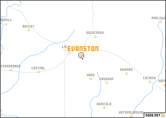 map of Evanston
