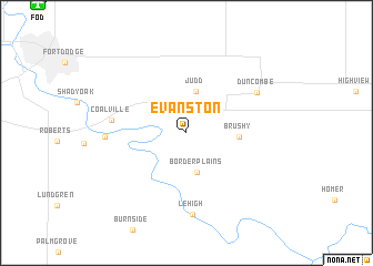 map of Evanston