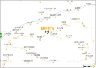 map of Evarts