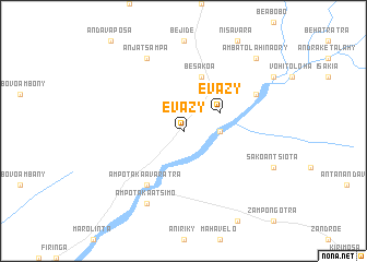 map of Evazy