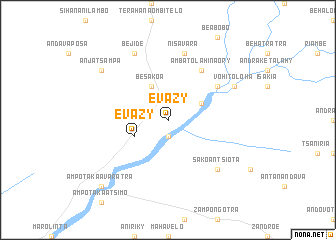 map of Evazy