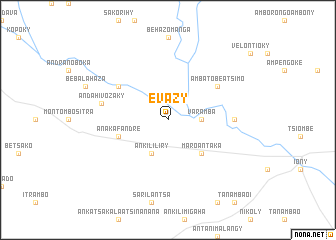 map of Evazy