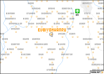 map of Evbiyomwanru