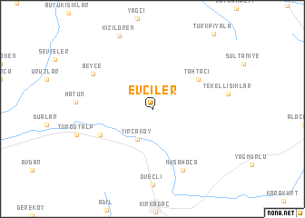 map of Evciler
