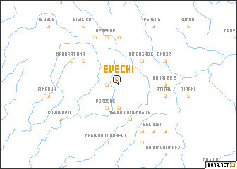 map of Evechi