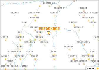 map of Evédakopé