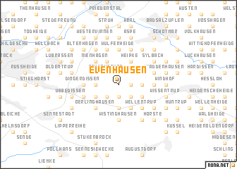 map of Evenhausen