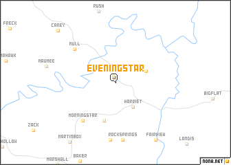 map of Evening Star