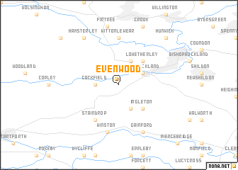 map of Evenwood