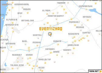 map of Even Yiẕẖaq