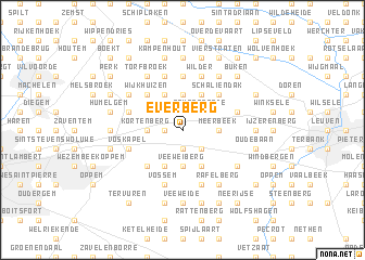 map of Everberg