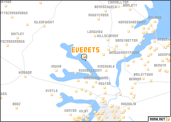 map of Everets