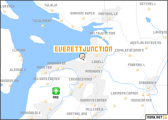 map of Everett Junction