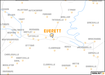 map of Everett