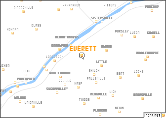 map of Everett