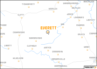 map of Everett