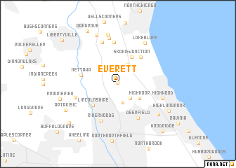 map of Everett