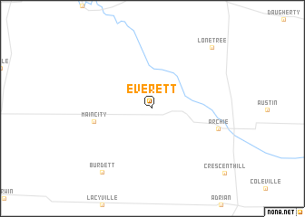 map of Everett