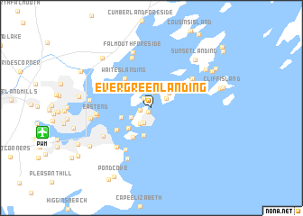 map of Evergreen Landing