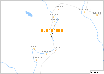 map of Evergreen