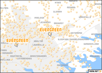 map of Evergreen