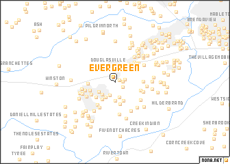 map of Evergreen