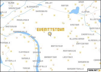 map of Everittstown