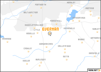 map of Everman