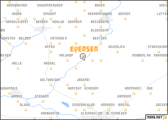 map of Eversen