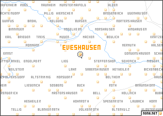 map of Eveshausen