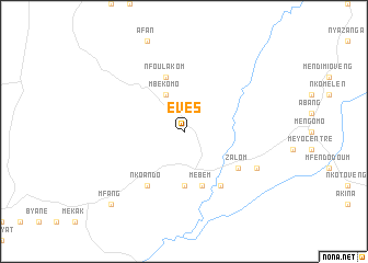 map of Evés