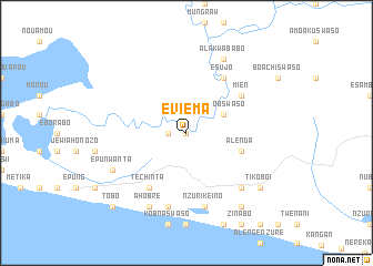 map of Eviema