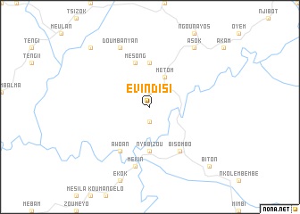 map of Évindisi