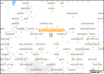 map of Evinghausen