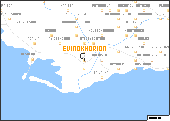 map of Evinokhórion