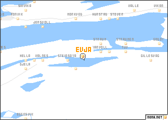 map of Evja