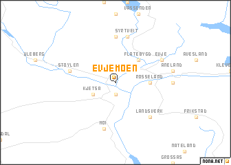 map of Evjemoen