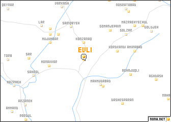 map of Evlī