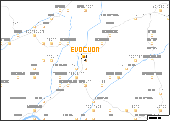 map of Evocuon